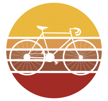 Autocollant vélo bicyclette de route vintage - TenStickers