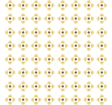 Sticker fleurs géométriques - TenStickers