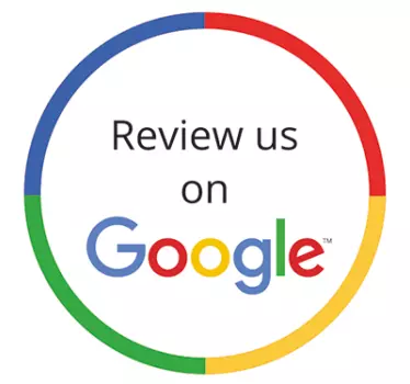 Autocollant vitrine review us on Google - TenStickers