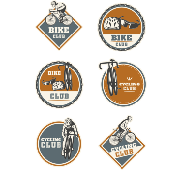 Autocollant vélo conception d'ensembles de cyclisme - TenStickers