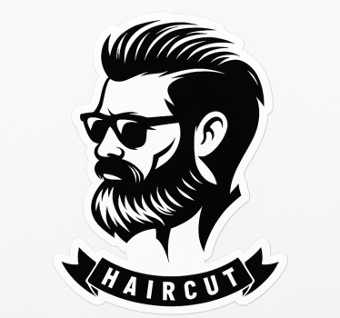 Sticker mode enseigne de salon de coiffure - TenStickers