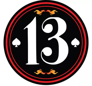 Sticker moto rétro numéro personnalisable - TenStickers