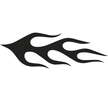 Autocollant vélo ensemble de flammes rouges - TenStickers