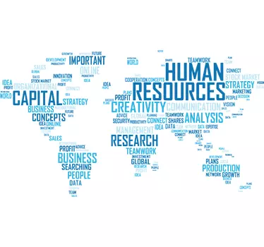 Sticker bureau mappemonde concepts entreprise - TenStickers
