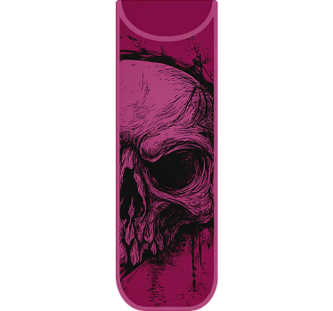 Autocollant vélo croquis de crâne grunge - TenStickers