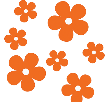 Autocollant vélo fleurs simples - TenStickers