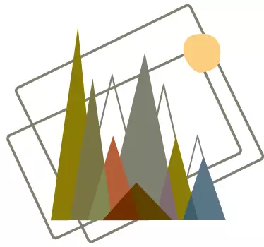 Sticker motifs de montagne - TenStickers