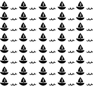Sticker enfant barque voile - TenStickers