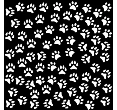 Sticker pour fenêtre empreintes d'animaux - TenStickers