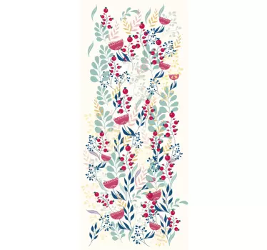 Sticker fenêtre floral coloré - TenStickers