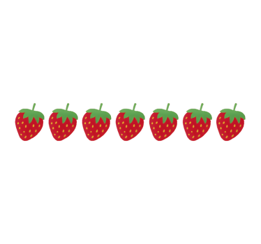 Autocollant vélo motif fraise - TenStickers