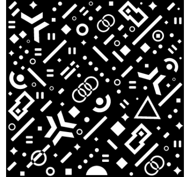 Sticker pour fenêtres motifs géométriques - TenStickers