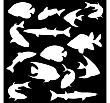 Sticker pour fenêtres poissons - TenStickers