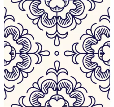 Sticker Salle de Bain Salle de bain Carrelage Vintage - TenStickers