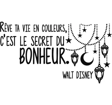 Sticker Mural Chanson Disney - TenStickers