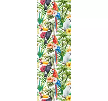 Sticker porte fleurs jungle - TenStickers