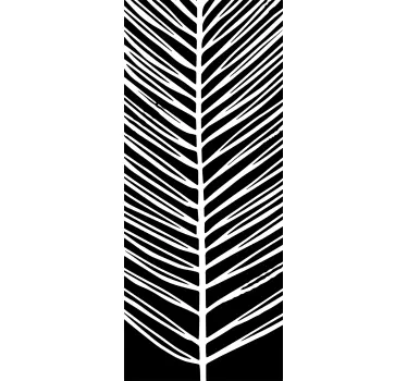 Sticker fenêtre feuille tropicale - TenStickers