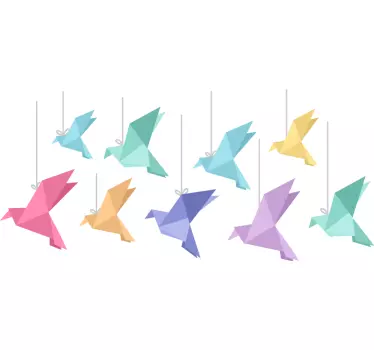 Stickers origami oiseau - TenStickers