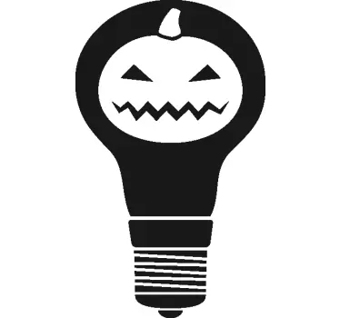 Sticker torche citrouille Halloween - TenStickers
