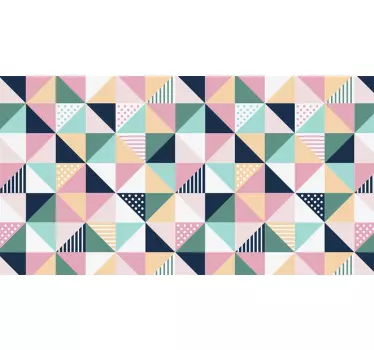 Sticker meuble de modèle de triangle - TenStickers