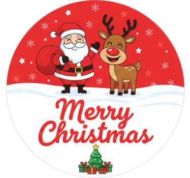 Sticker noël pour un cadeau de noël - TenStickers