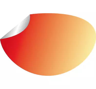 Sticker rouge orange offre - TenStickers