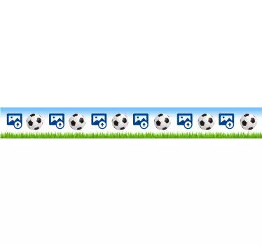 Frise adhésive équipe de football personnalisable - TenStickers