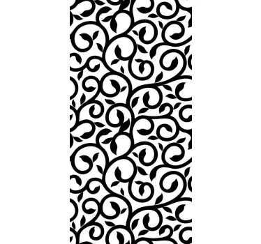 Sticker fenêtre cuisine fleurs plantes grimpantes - TenStickers