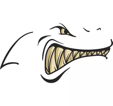 Sticker Poisson Dents de Requin - TenStickers