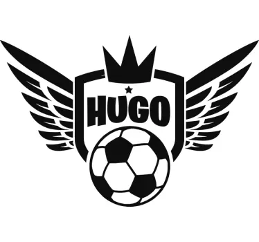 Autocollant roi du ballon de foot - TenStickers