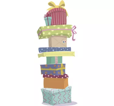 Sticker Entreprise Pile de Cadeaux - TenStickers