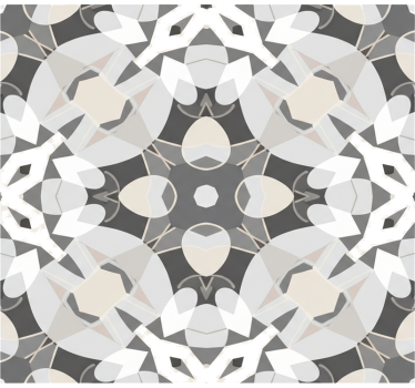 Sticker fenêtre motif carré illusion géométrique - TenStickers