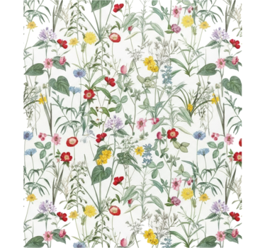Sticker fenêtre fleurs vintage printanières lumineuses - TenStickers