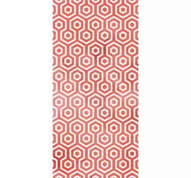 Sticker géométrique en tons corail - TenStickers