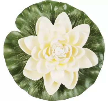 Sticker Mural Fleur Lotus Yoga - TenStickers