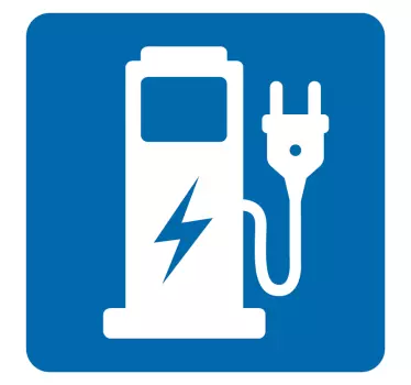 Sticker parking panneau point de charge - TenStickers