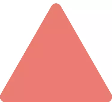Sticker géométriques pack triangles corail - TenStickers