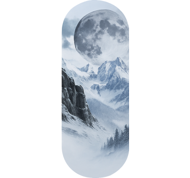 Autocollant vélo cadre lune gelée - TenStickers