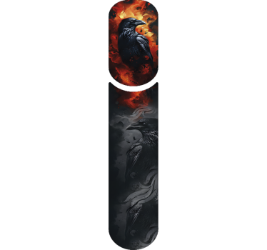 Autocollant vélo enveloppe feu de corbeau - TenStickers