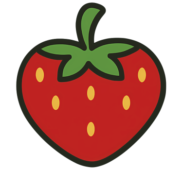 Autocollant vélo cerise douce fraise - TenStickers