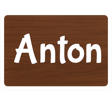 Autocollant vélo imitation bois foncé - TenStickers