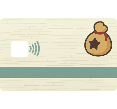 Sticker carte bancaire thème gaming "clochettes" - TenStickers