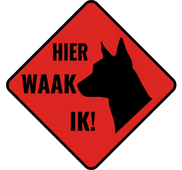 Sticker fenêtre hier je veille - TenStickers