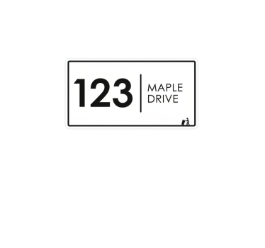 Sticker industrie adresse moderne minimaliste - TenStickers