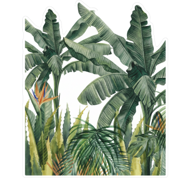 Sticker chambre enfant arbres tropicaux gracieux - TenStickers