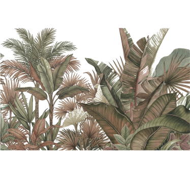 Sticker fenêtre arbres tropicaux élégants - TenStickers