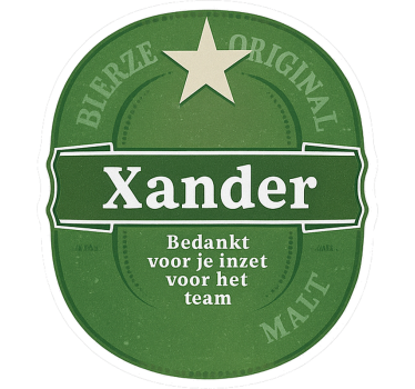 Sticker vitre étiquette de brasserie personnalisée - TenStickers