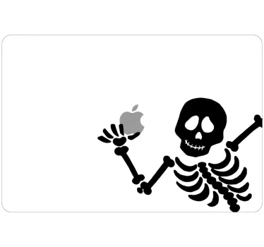 Sticker Ordinateur Portable Squellette MacBook - TenStickers