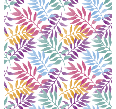 Papier autocollant meuble Feuilles Multicolores - TenStickers