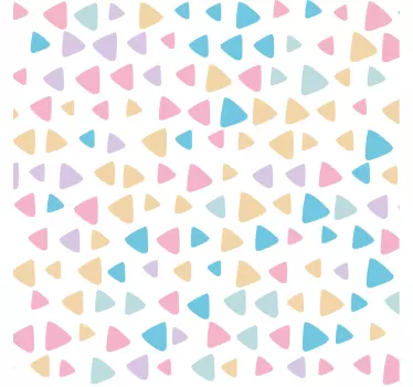 Sticker berceau motif triangulaire coloré - TenStickers
